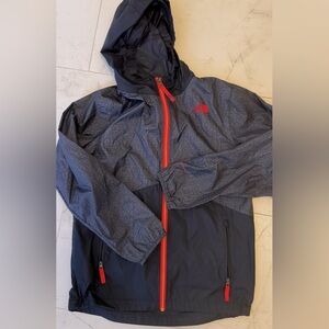 The North Face Windbreaker Boys Navy Blue Jacket. Size Large (14/16)